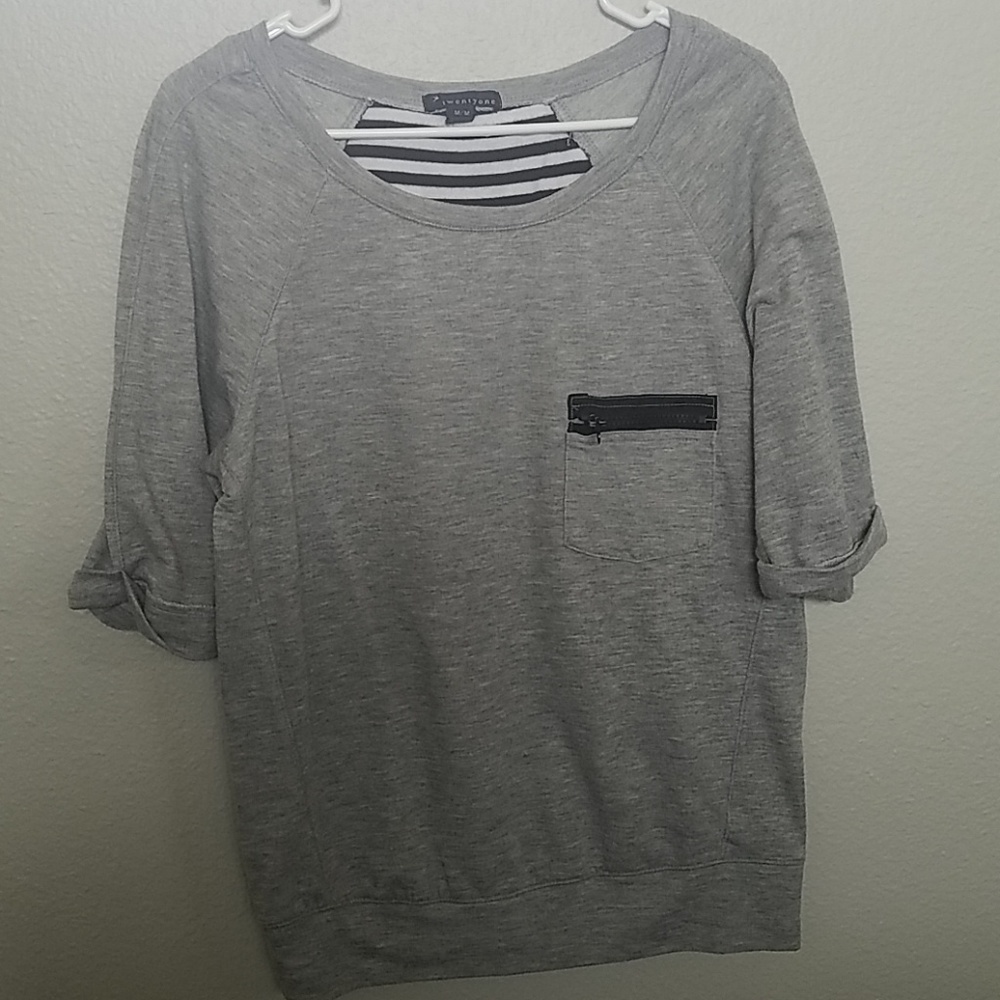 A grey t-shirt
